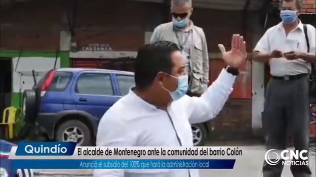 El alcalde de Montenegro , ante la comunidad del barrio Colón, anunció el subsidio del 100% смотреть онлайн