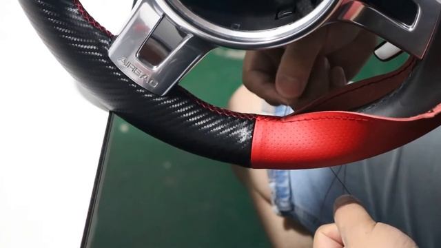 MEWANT---for Porsche 911 Boxster Cayman Cayenne Panamera Car Steering Wheel Cover Installation смотреть онлайн