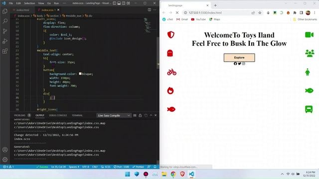 Simple and Cool Landing page design with html5 and scss Best Practices || Toys Landing page смотреть онлайн
