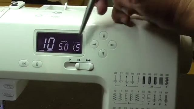 Adjust Stitch Width and Length on Janome DC2150 смотреть онлайн
