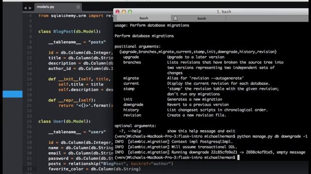 Discover Flask, Part 16 - Database Downgrades with Flask-Migrate/Alembic смотреть онлайн