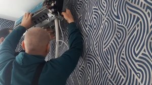 монтаж сплит системы на заложенную трассу