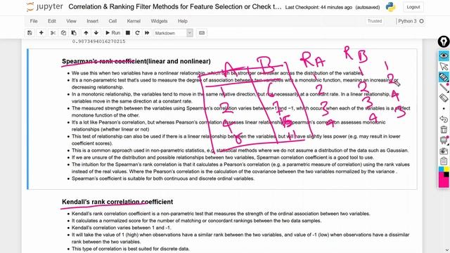 Feature Selection using Correlation and Ranking Filter methods -Check Multi-collinearity- Tutorial смотреть онлайн