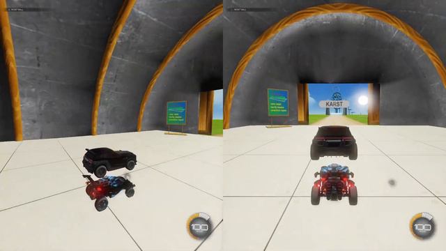 Completing Rings Map with My "Clone"? | Rocket League | 2 Cars 1 Controller смотреть онлайн