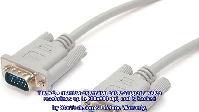 Great product - StarTech.com 15 ft VGA Monitor Extension Cable - HD15 M/F - Supports resolutions u смотреть онлайн