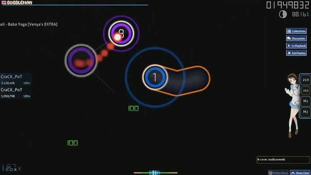 osu! Baba Yaga [Venya's EXTRA] 84.36% | 31❌ 6.21⭐ смотреть онлайн