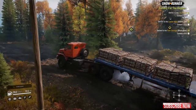 Mission deliver cement for the region-SnowRunner|xbox one x gameplay смотреть онлайн