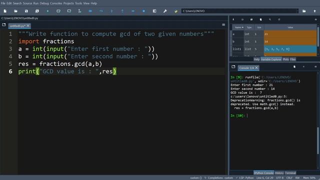 Computing GCD in Python смотреть онлайн