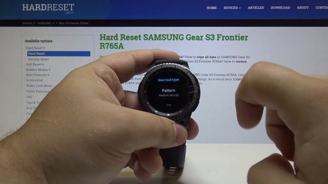 How to Set Up Lock Screen in SAMSUNG Gear S3 Frontier - Screen Security смотреть онлайн