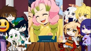 ??/??genshin impact react to F!y/n and M!y/n as Mitsuri Kanroji and Obanai Iguro??/??