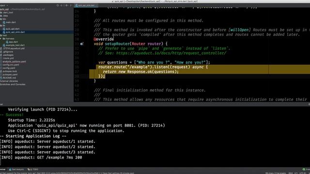 Dart: First API And Create Controller | 1/7 | Aqueduct | Backend Course смотреть онлайн