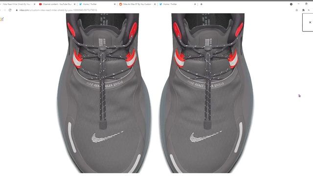 Nike React Miler Shield By You Custom Running Sneakers смотреть онлайн