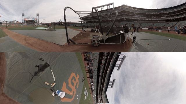 VR 360: Giants take BP prior to NLDS Game 4 смотреть онлайн
