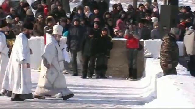 Иордань Богоявление и купание в проруби 2009 Jordan 2009 religious holiday смотреть онлайн