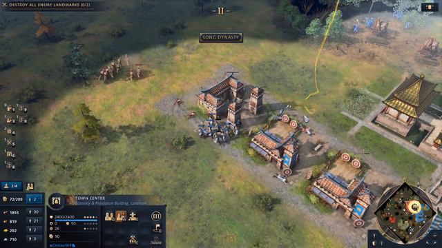 Age of empires 4 | China vs UK highest difficulty AI | 中文 | смотреть онлайн