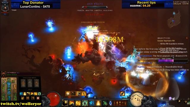 Diablo 3 Season 10 Solo monk Inna's Gen build GR 86 gameplay with music смотреть онлайн
