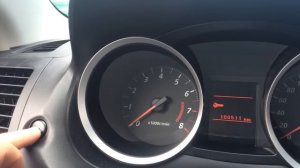 Как сбросить и выставить интервал ТО на 9500 км Lancer X