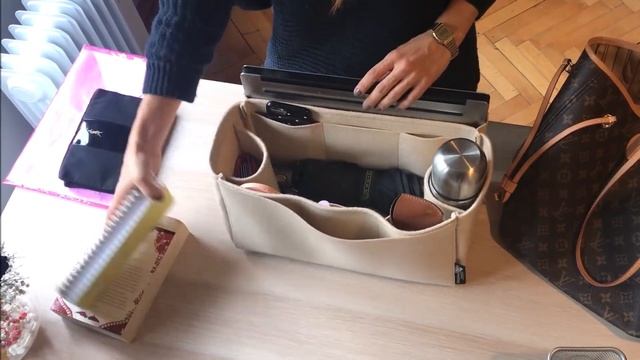 Felt Bag Organizer with Side Compartment for Designer Bags смотреть онлайн