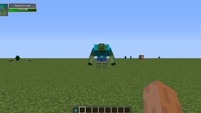 Minecraft:Обзор Мода (Зомби-Халк) Мутант№1