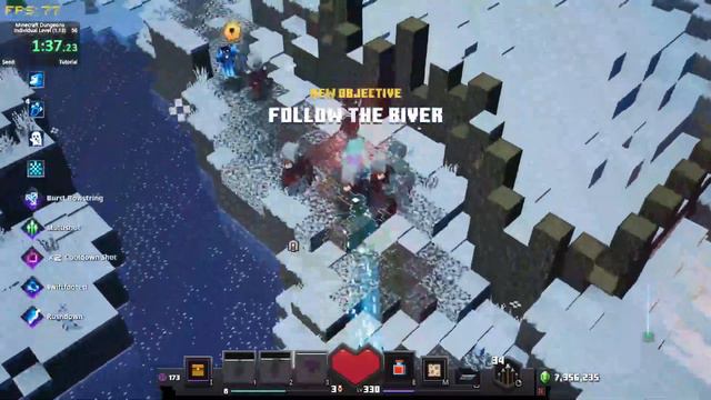 Minecraft Dungeons Frosted Fjord NG+ In 2:27.167 (World Record)