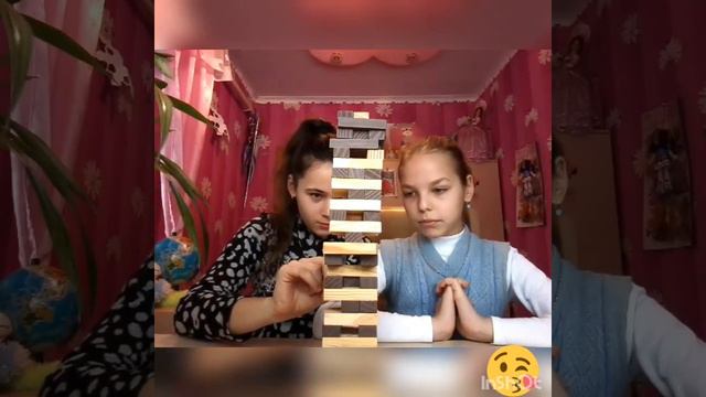 Играем в Дженгу😘😚/We play in Dzhenga😊😙 смотреть онлайн