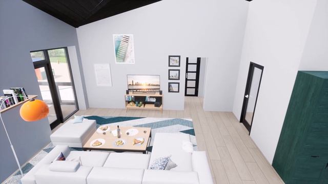 ONE 123 - проект дома с тремя спальнями и террасой смотреть онлайн