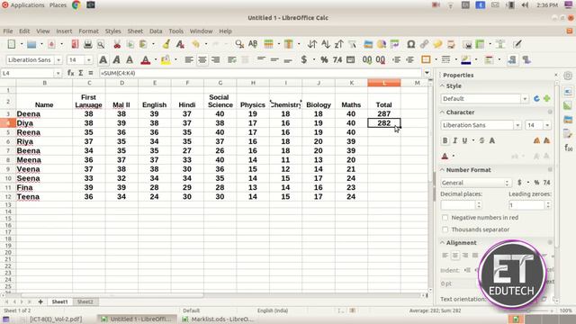 Stdandard 8|| Chapter 6|| Libre Office Calc смотреть онлайн