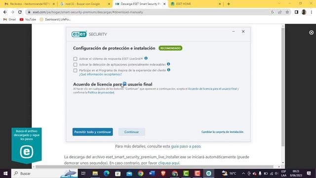 Como instalar ESET SMART SECURITY PREMIUM NOD32 Antivirus 2023 смотреть онлайн