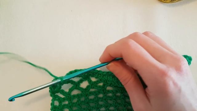 CHALECO VERDE A CROCHET VÍDEO 1