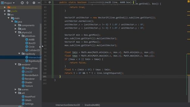 Unit tests and Line vs Circle | Coding a 2D Physics Engine in Java #6 смотреть онлайн