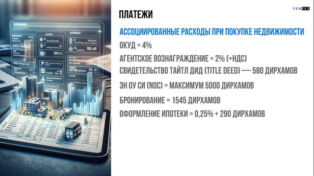 Расходы при покупке недвижимости в Дубае: скрытые платежи и комиссии