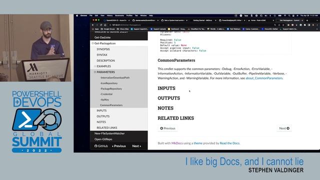 PSHSummit 2022 - I like good Docs, and I cannot lie by Stephen Vaidinger смотреть онлайн