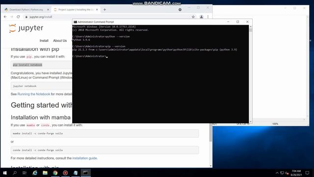 Install Jupyter notebook using pip смотреть онлайн
