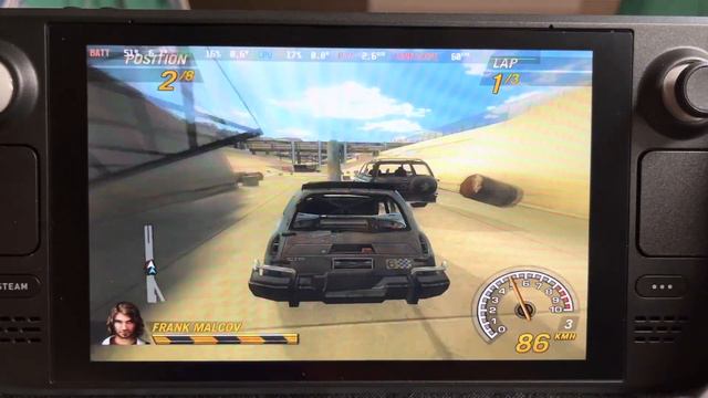 FlatOut 2 - Steam Deck Gameplay Steam OS смотреть онлайн