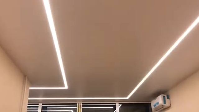 Световые линии как основное освещение натяжные потолки белый матовый смотреть онлайн