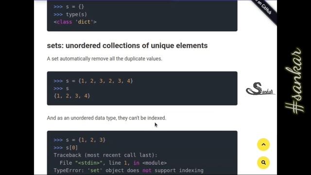 Python tuples and sets (data types ) смотреть онлайн