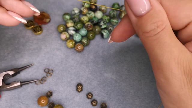 Бусы из лиственита своими руками смотреть онлайн