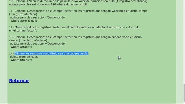 MySQL Ejercicio: 105 2/2 Usar Valores NULL (Dato Inexistente) para Algunos Campos de la peliculas смотреть онлайн