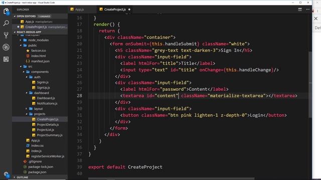 React, Redux & Firebase App Tutorial #9 - Create Project Form смотреть онлайн