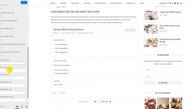 How to create a food recipe wordpress Soledad Wordpress Theme Version 4 смотреть онлайн