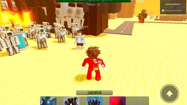 I carried people in skibid war tower defense!(roblox) смотреть онлайн