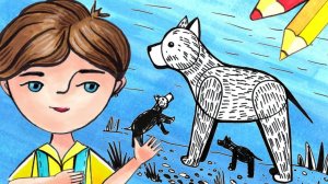 Как нарисовать собаку. Урок рисования для детей 5-8 лет