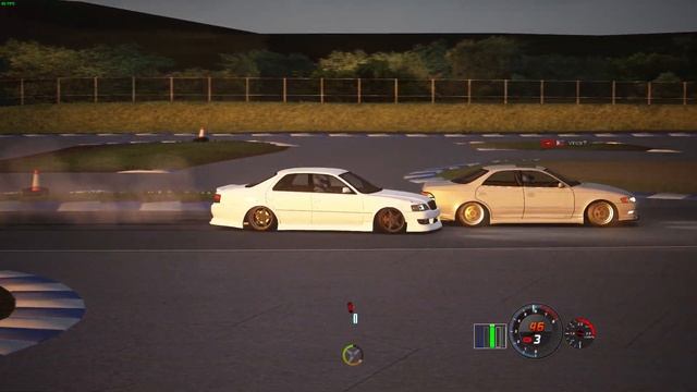 Assetto Corsa Meihan Toyota Cresta JZX100 vs Mark II JZX90 смотреть онлайн