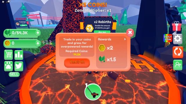 ЭВОЛЮЦИЯ ГАЗОНА КОСИЛЬШИКА В Cut The Grass ? [Simulator] РОБЛОКС! ROBLOX +КОД смотреть онлайн