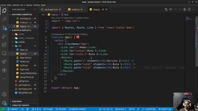 Despliegue de una aplicación de React (Con y sin enrutador) | Github Pages & Netlify смотреть онлайн