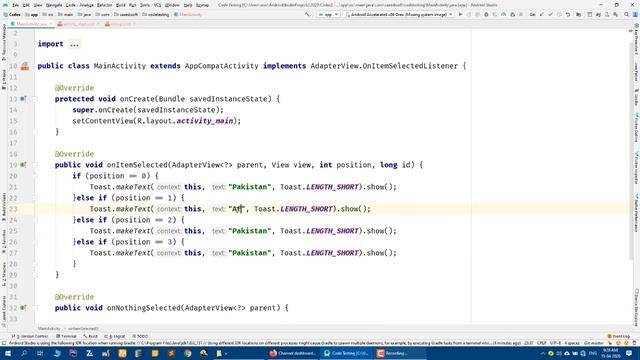 ( ANDROID STUDIO ) HOW TO MAKE DROP DOWN LIST IN SPINNER смотреть онлайн
