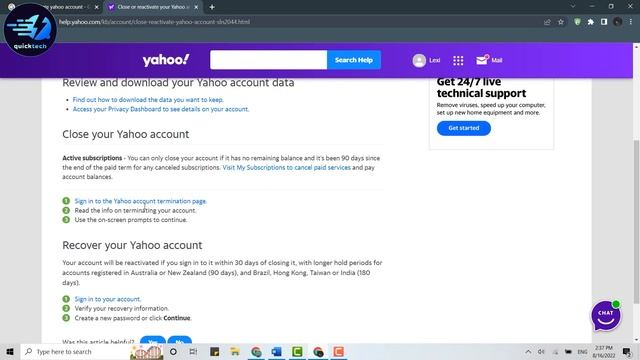 How To Delete Yahoo Account Permanently 2022 | Yahoo Account Close, Deletion Guide | Yahoo Mail смотреть онлайн