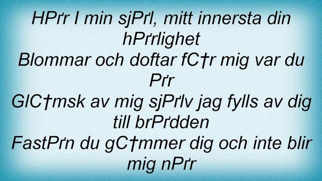Evert Taube - Fragancia Lyrics смотреть онлайн