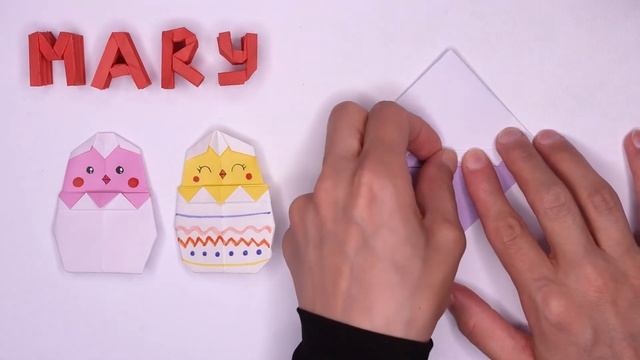 chick origami | how to make origami chick in egg смотреть онлайн