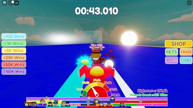 ПРОШЕЛ БАГОМ РЕЙС КЛИКЕР! ПРОКАЧАЛСЯ за 5 МИНУТ! КОДЫ Race Clicker ROBLOX смотреть онлайн